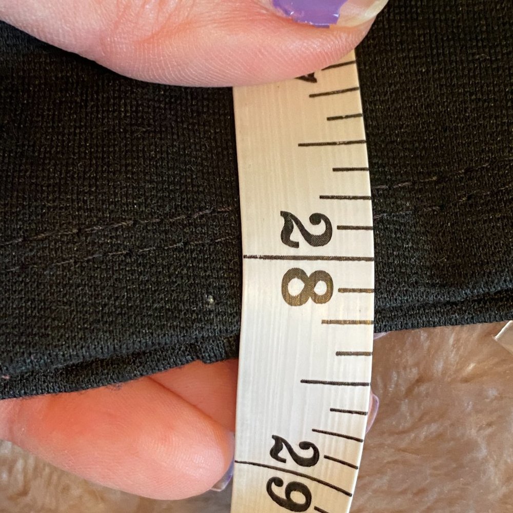 BCBGeneration Leggings with Faux Leather Paneling Black Size Small - Picture 8 of 12